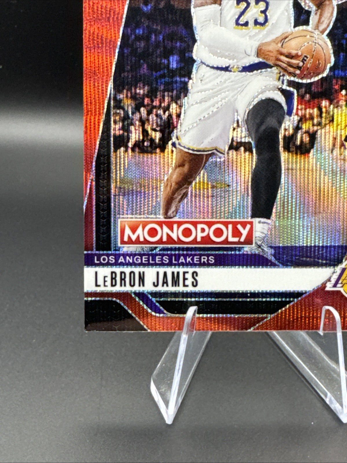 2024-25 Panini Prizm Monopoly LeBron James Red Wave Prizm #43 Los Angeles Lakers