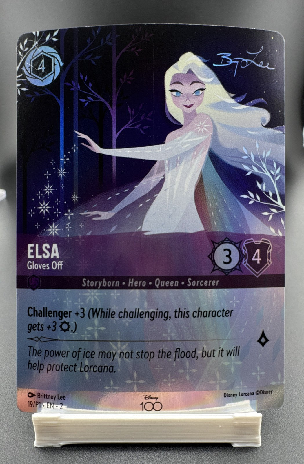 Elsa - Gloves Off (Alternate Art) 19 Disney100 Promos Holo