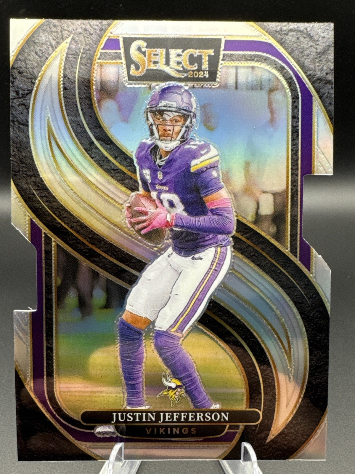 2024 Panini Select Premier Level Die-Cut Silver Justin Jefferson Vikings #174
