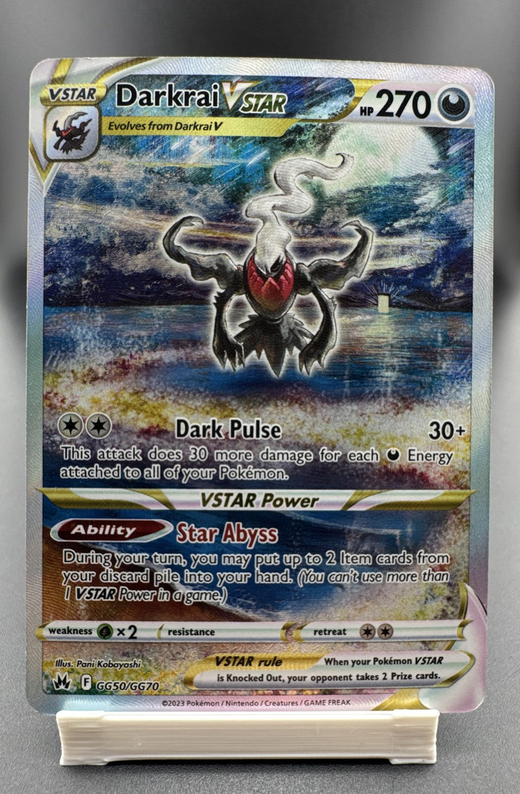 Darkrai VSTAR GG50/GG70 SWSH: Crown Zenith: Galarian Gallery Holo