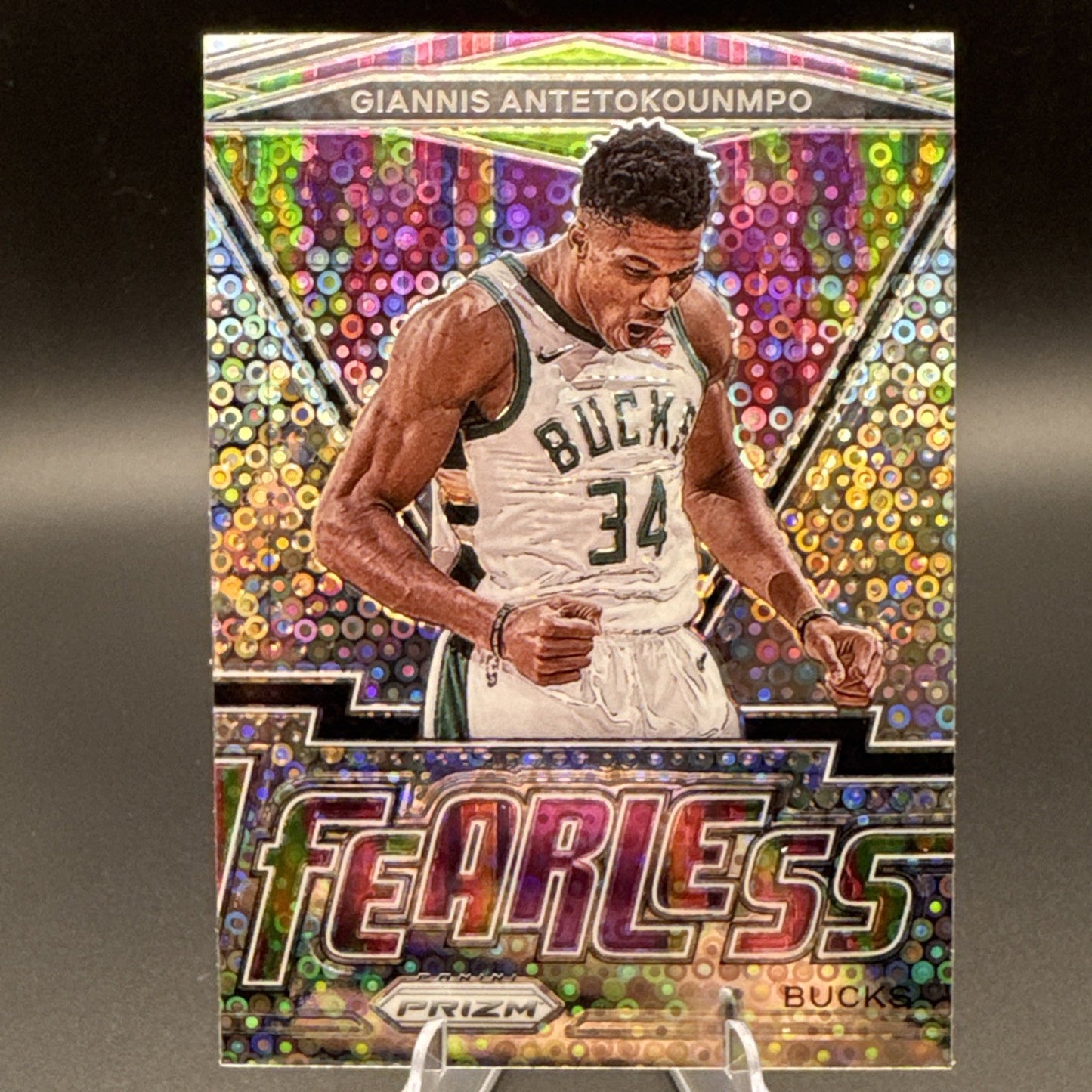 2020-21 Panini Prizm Fearless Fast Break #15 Giannis Antetokounmpo