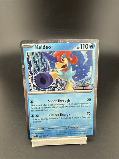 Keldeo Promo Chaos Rising Stamp Water Type 019/086 English Pokémon TCG Card