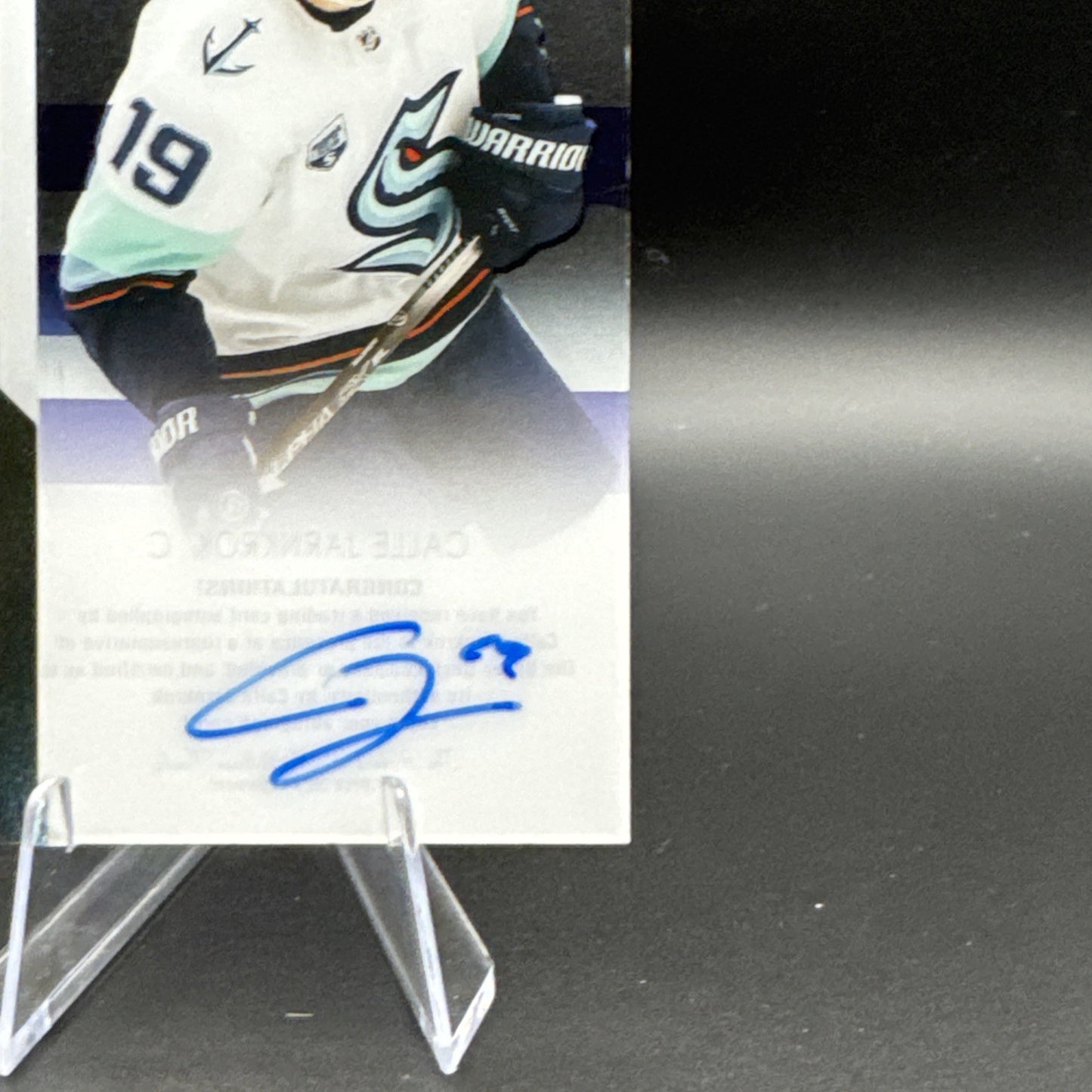 2021-2022 Upper Deck Clear Cut Calle Jarnkrok Acetate Auto #CC-CJ