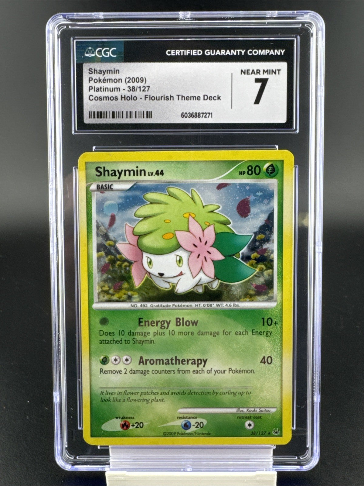 CGC 7 MINT Shaymin 2009 Platinum 38/127 Pokemon