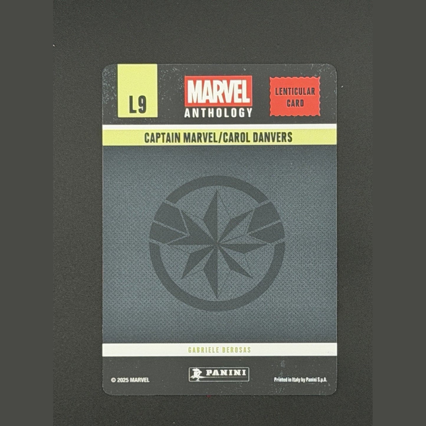 2025 Panini Marvel Anthology - Lenticular - Captain Marvel/Carol Danvers - L9