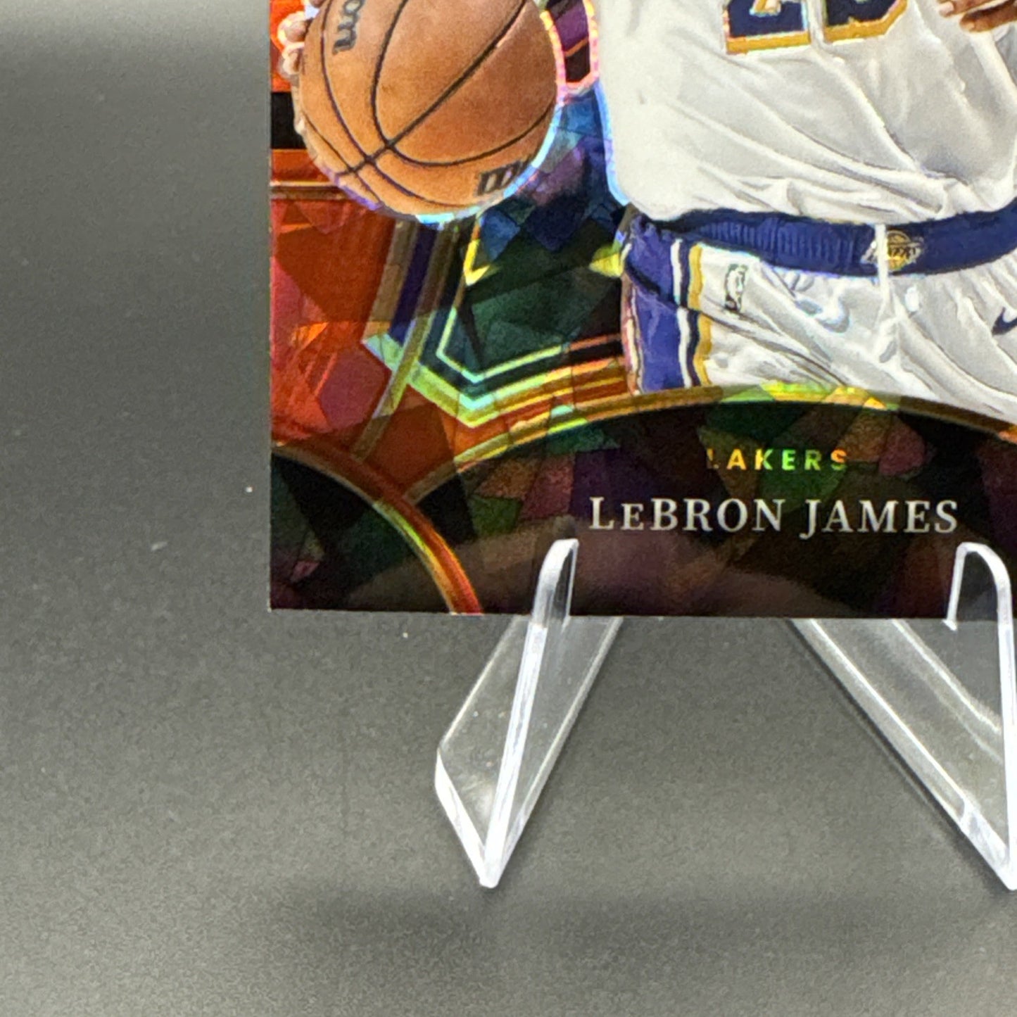 2023-24 Panini Select #335 LeBron James Red Crashed Ice