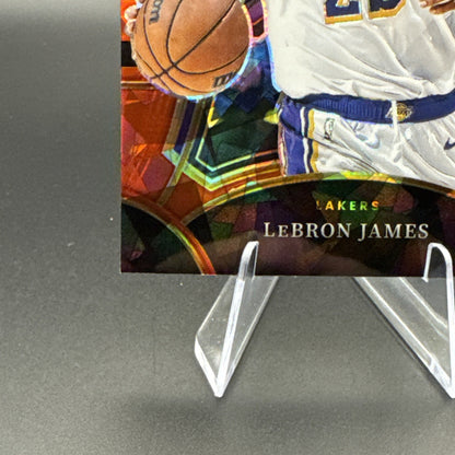 2023-24 Panini Select #335 LeBron James Red Crashed Ice