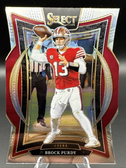 2024 Brock Purdy Select Silver Die Cut Concourse NFL Card San Francisco #37