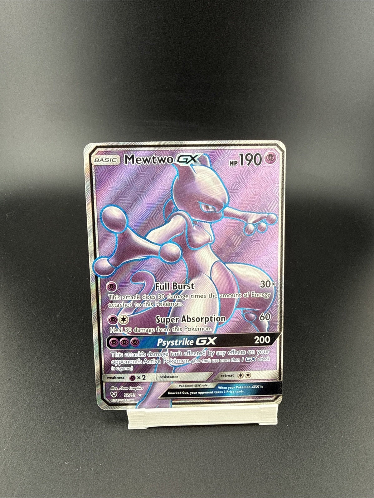 🔥  Mewtwo GX (Full Art) 72/73 Shining Legends Holo