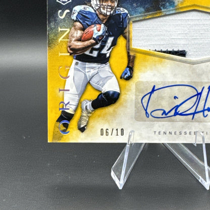 2016 Panini Origins Derrick Henry Rookie 2 Color Patch Auto #RJPA-DH Titans 6/10