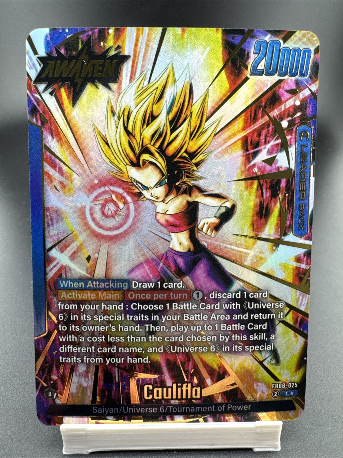 Caulifa FB08-025 Alt Art Saiyan’s Pride (FB08) Dragon Ball Super Fusion World
