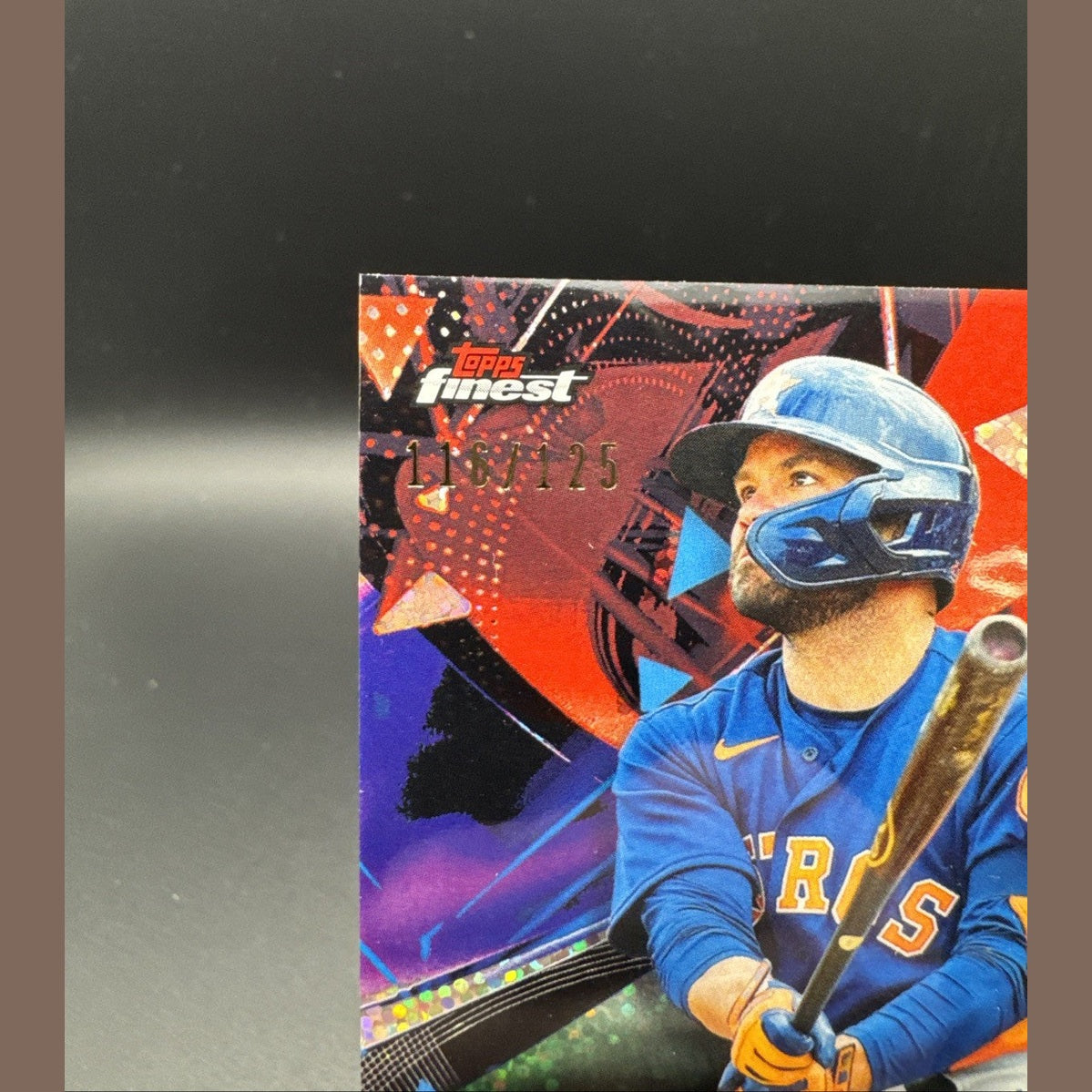 2021 Topps Finest Jose Altuve 116/125 Green Speckle Refractor #96 Astros