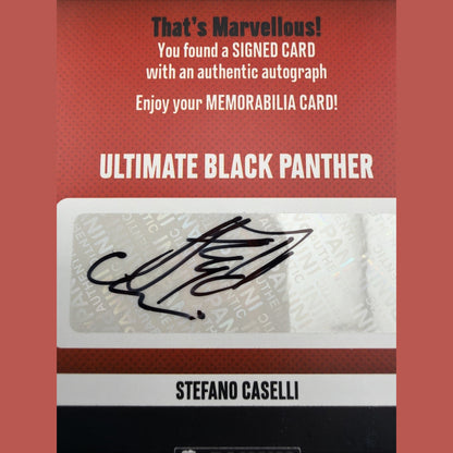 Marvel Anthology Panini - Ultimate Black Panther (17) Signed Memorabilia Card