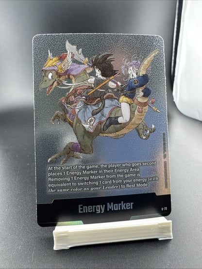 Energy Marker E-72 Silver Foil DRAGON BALL Fusion World Manga Booster SB02