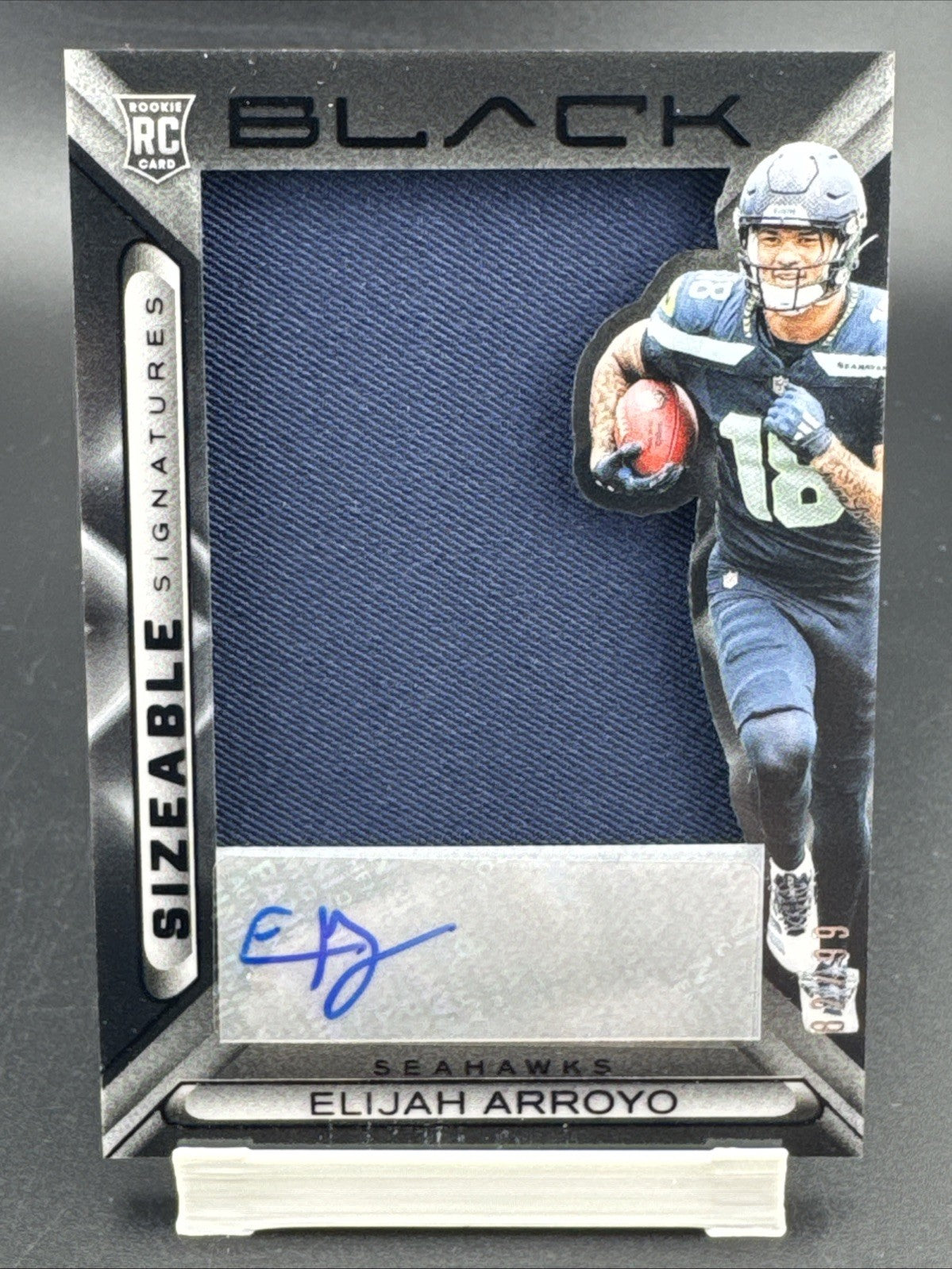 2025 Panini Black Sizeable Signatures Rookie Jerseys Elijah Arroyo #SSREAO 82/99
