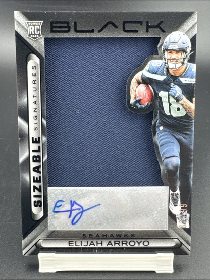2025 Panini Black Sizeable Signatures Rookie Jerseys Elijah Arroyo #SSREAO 82/99