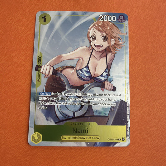 One Piece - OP15-108 - Nami - Full Art Rare - English NM