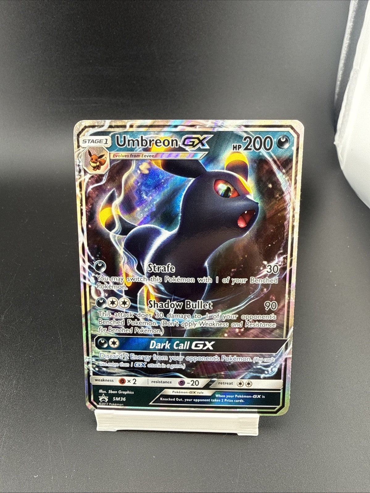 Pokémon TCG Umbreon GX Full Art Ultra Rare Holo SM36 Sun & Moon Black Star Promo