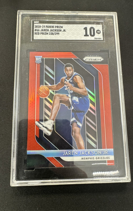 2018-19 Panini Prizm - Jaren Jackson Jr. #66 Red Prizm /299 (RC)