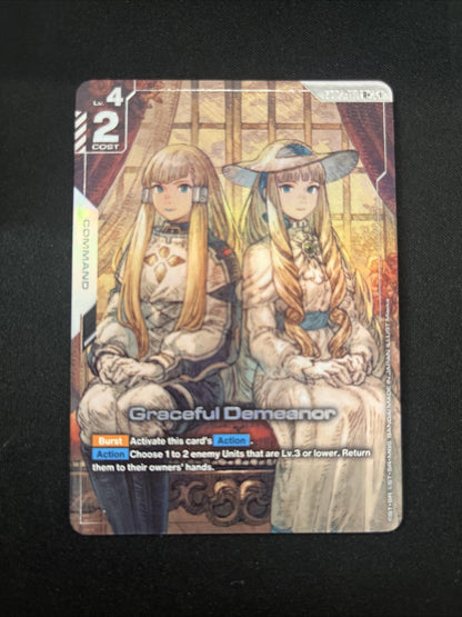 Graceful Demeanor GD04-117 R+ Alt Art Phantom Aria Gundam Card Game NM