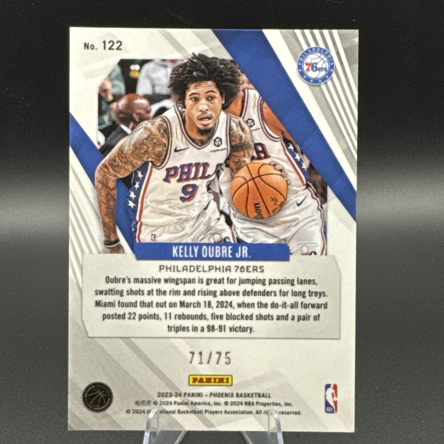 2023-24 Panini Phoenix - Kelly Oubre Jr. #122 Lava /75