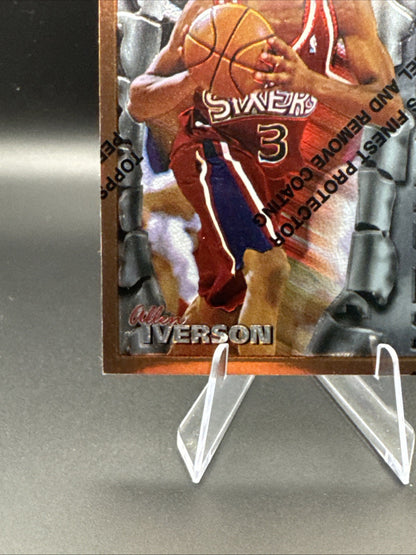 1996-97 Topps Finest Allen Iverson Philadelphia 76ers Apprentices Bronze #69