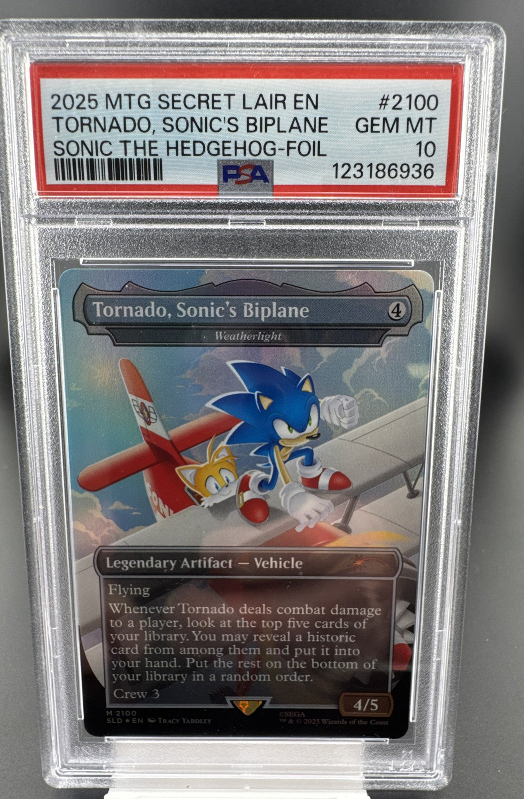 Tornado, Sonic's Biplane - Weatherlight (Rainbow Foil) Secret Lair Drop Foil