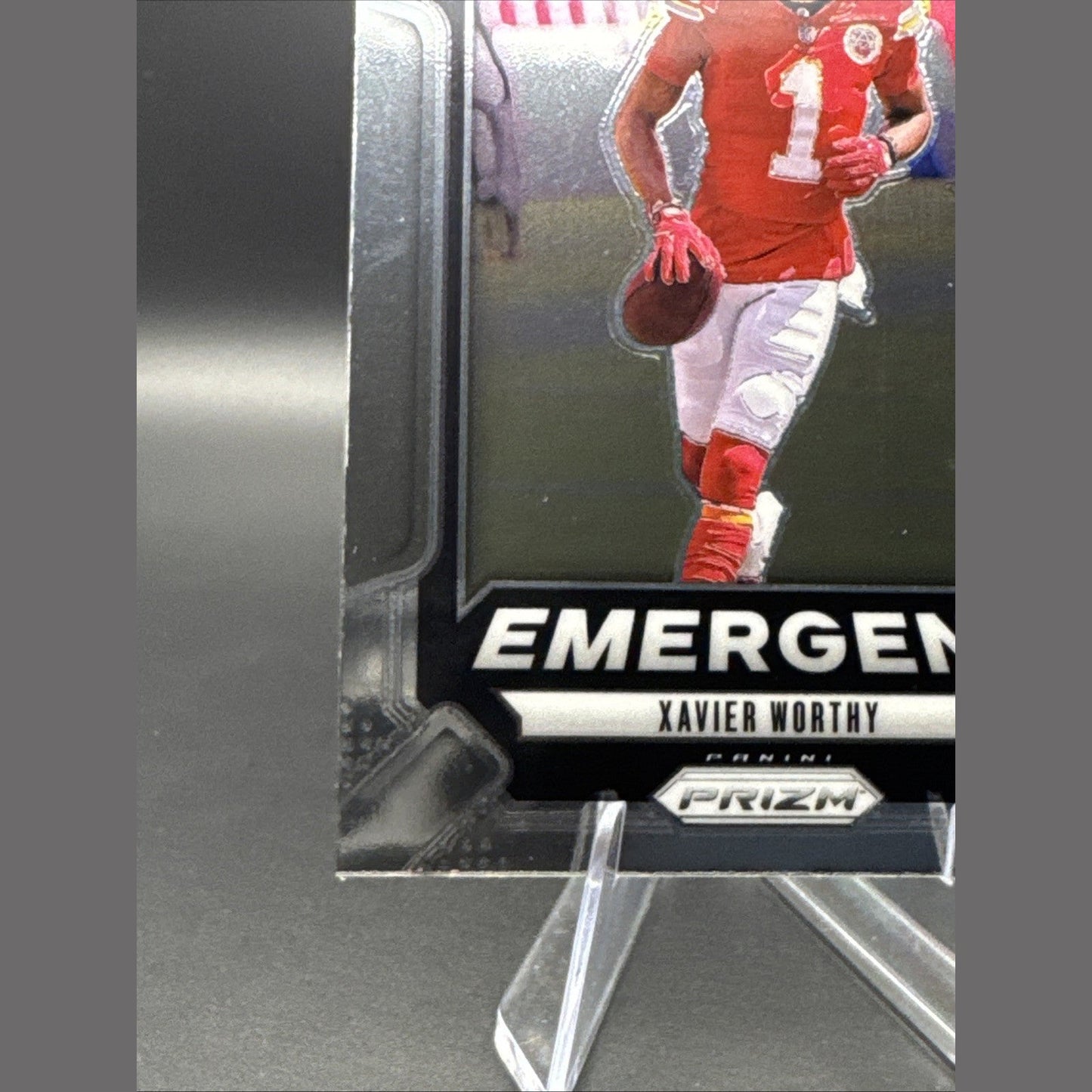 2024 Prizm Xavier Worthy Rookie Emergent #7 Panini Kansas City Chiefs RC Insert