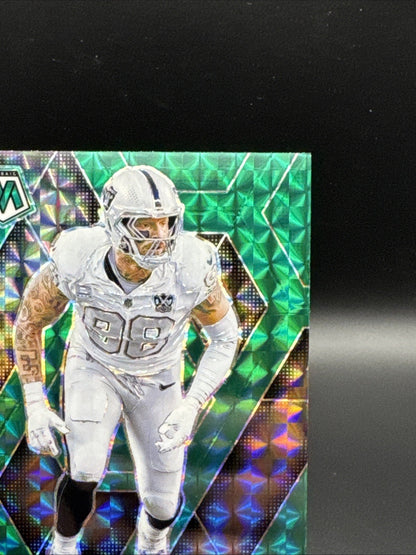 Maxx Crosby 2025 Mosaic Green Prizm #249 Las Vegas Raiders