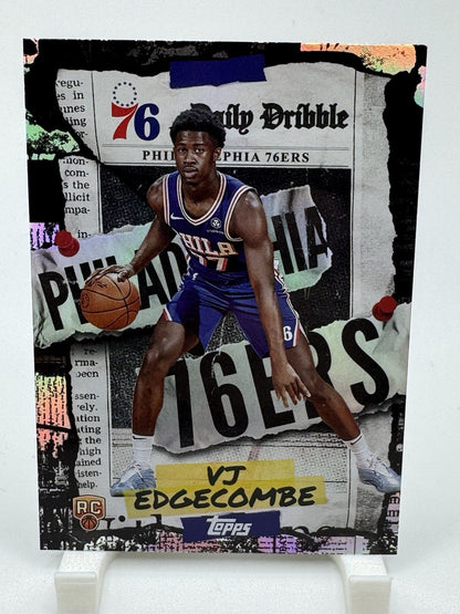 2025-26 Topps - The Daily Dribble VJ Edgecombe #DD-33 RC 76ers