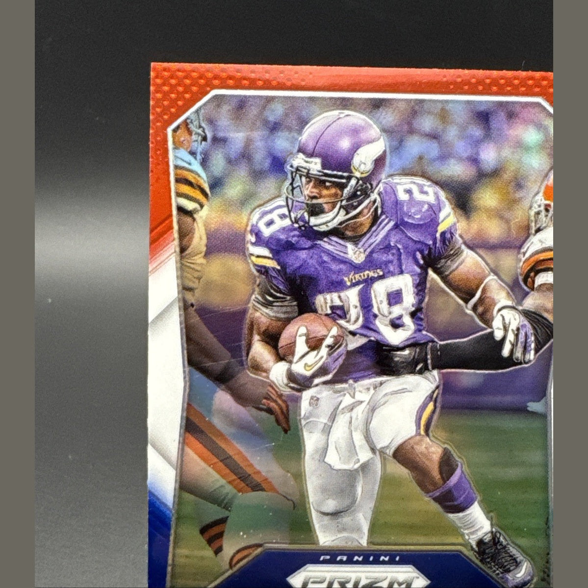 2015 Panini Prizm - Adrian Peterson #28 Red White & Blue Prizm