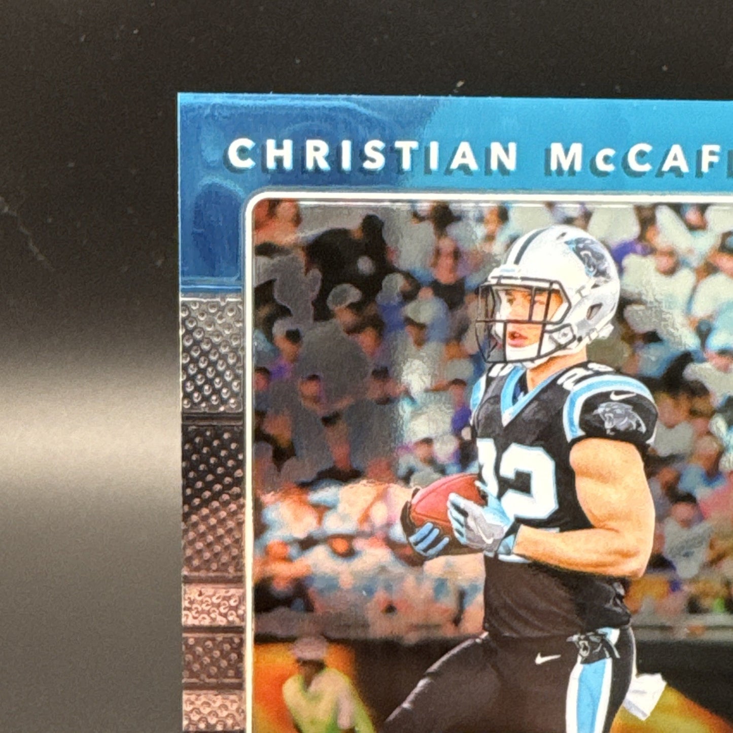 Christian McCaffrey 2017 Panini Donruss Optic #5 Rookie Threads Patch RC