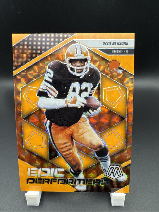 2025 Mosaic Epic Performers Ozzie Newsome #16 Orange Fluorescent Mosaic