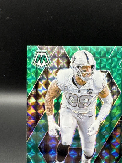 Maxx Crosby 2025 Mosaic Green Prizm #249 Las Vegas Raiders