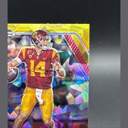 2021 Sam Darnold #29 Cracked Ice Panini Prizm Draft Picks USC Trojans Football