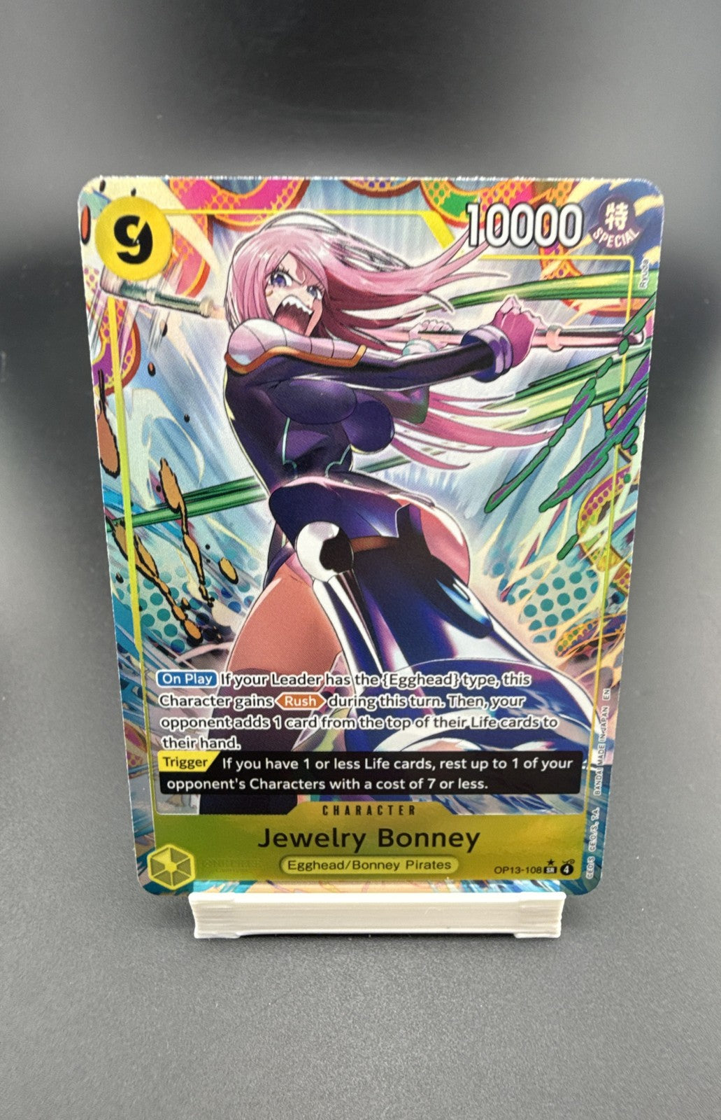 Jewelry Bonney (108) (Alternate Art) OP13-108 Carrying On His Will Foil