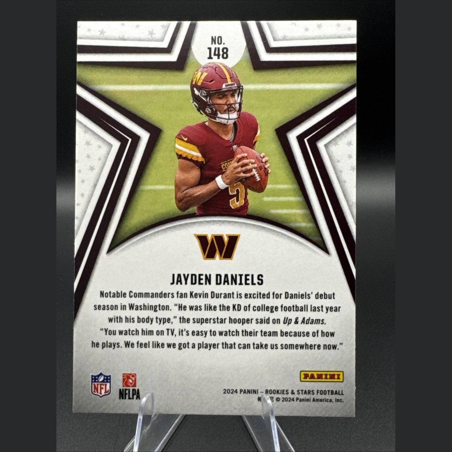 2024 Panini NFL Rookies & Stars #148 Jayden Daniels RC Washington Commanders
