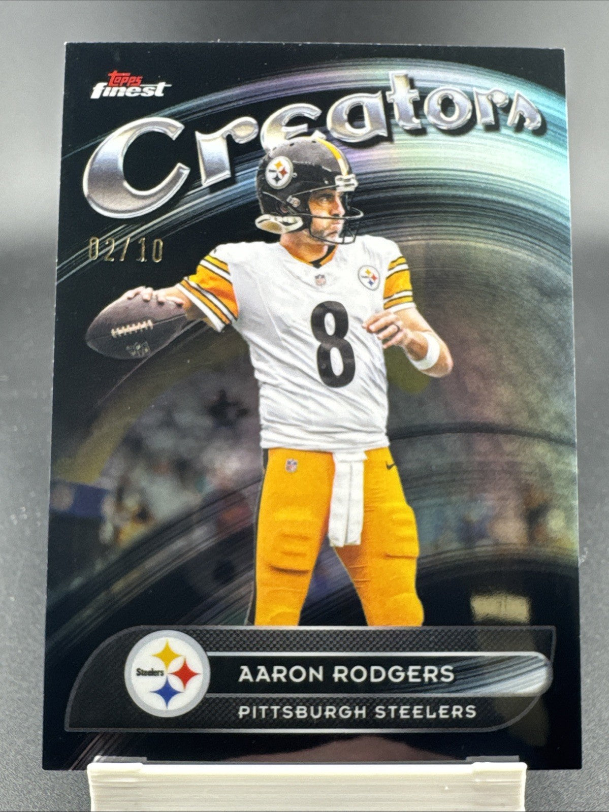 2025 Topps Finest Football #CR-25 Aaron Rodgers Creators 2/10