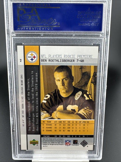 2004 Upper Deck NFL Players Rookie Premiere - Ben Roethlisberger #2 (RC)