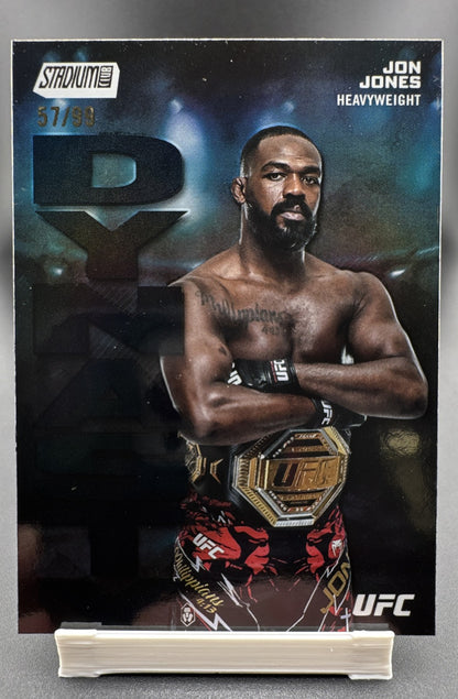 2025 Topps Stadium Club UFC - Dynasty and Destiny Jon Jones #DD-3 Black /99