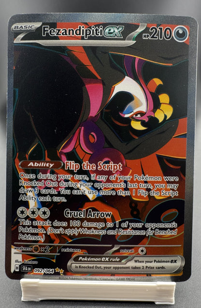 Pokemon Fezandipiti ex 092/064 Sv: Shrouded Fable Holo