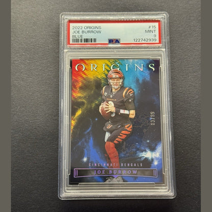 2022 Panini - Origins Football #21 Joe Burrow Blue Parallel /99 SP