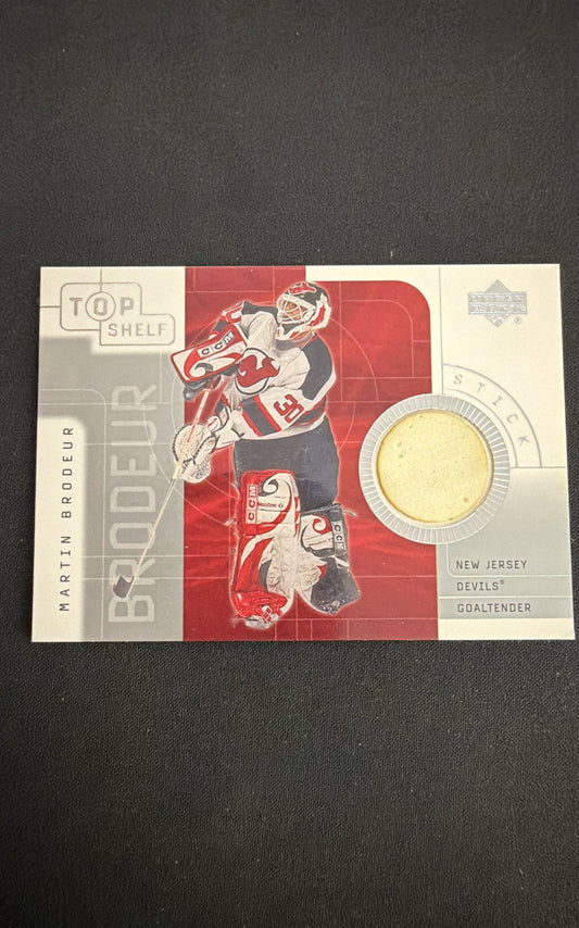 2001-02 Upper Deck Top Shelf - Game-Used Sticks Martin Brodeur #S-MB (MEM)