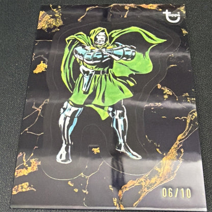 2025 Topps Marvel Comic Book Heroes 1975 Anniversary, DOCTOR DOOM #73 Black  /10