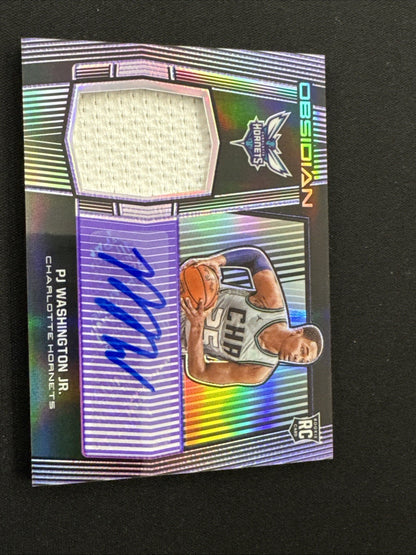 2019-20 Obsidian PJ Washington Jr RC Rookie AUTO RELIC PATCH RPA /75 HORNETS