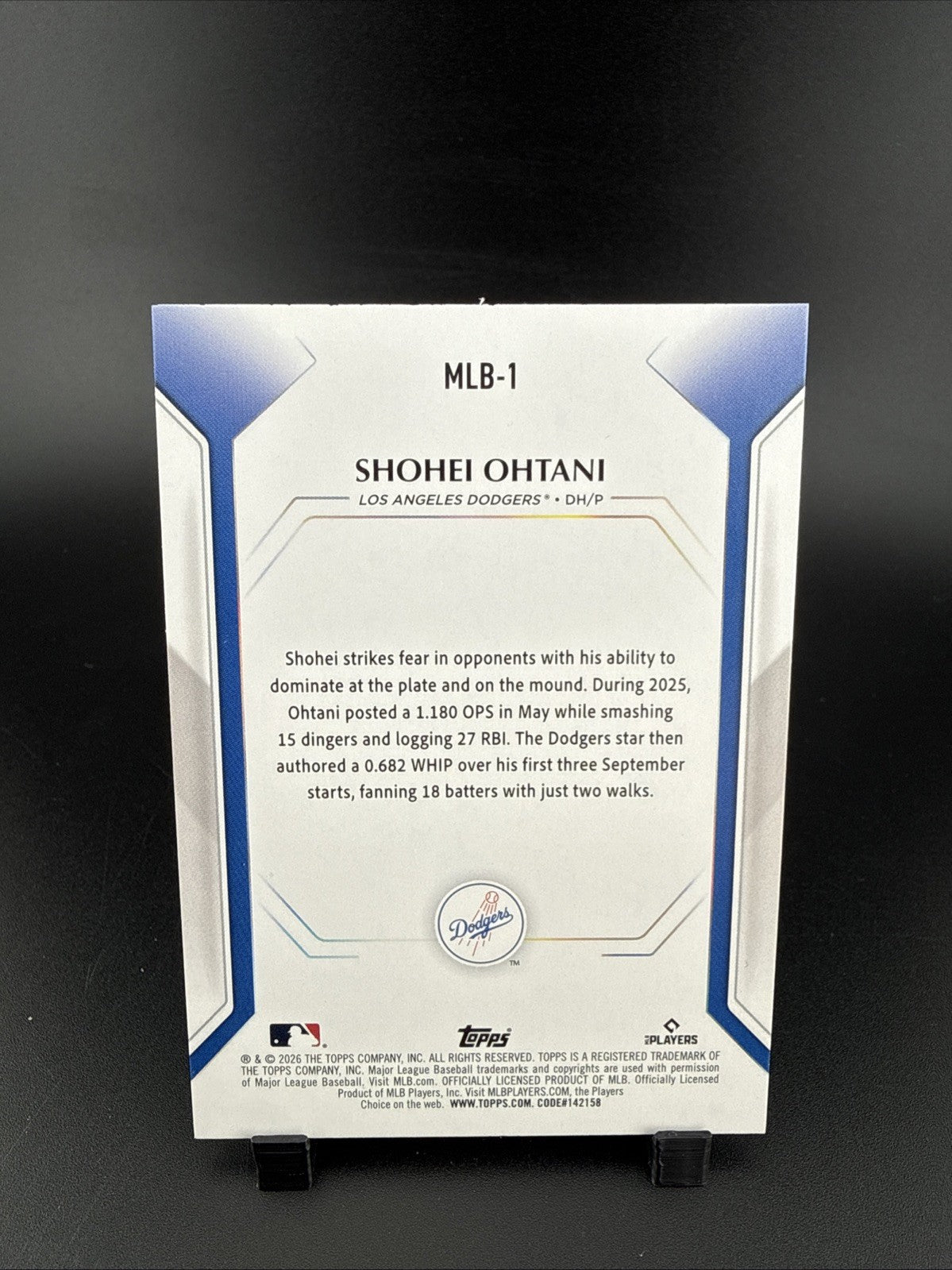 2026 Topps Collector Kit - Shohei Ohtani #MLB-1 Wave Foil
