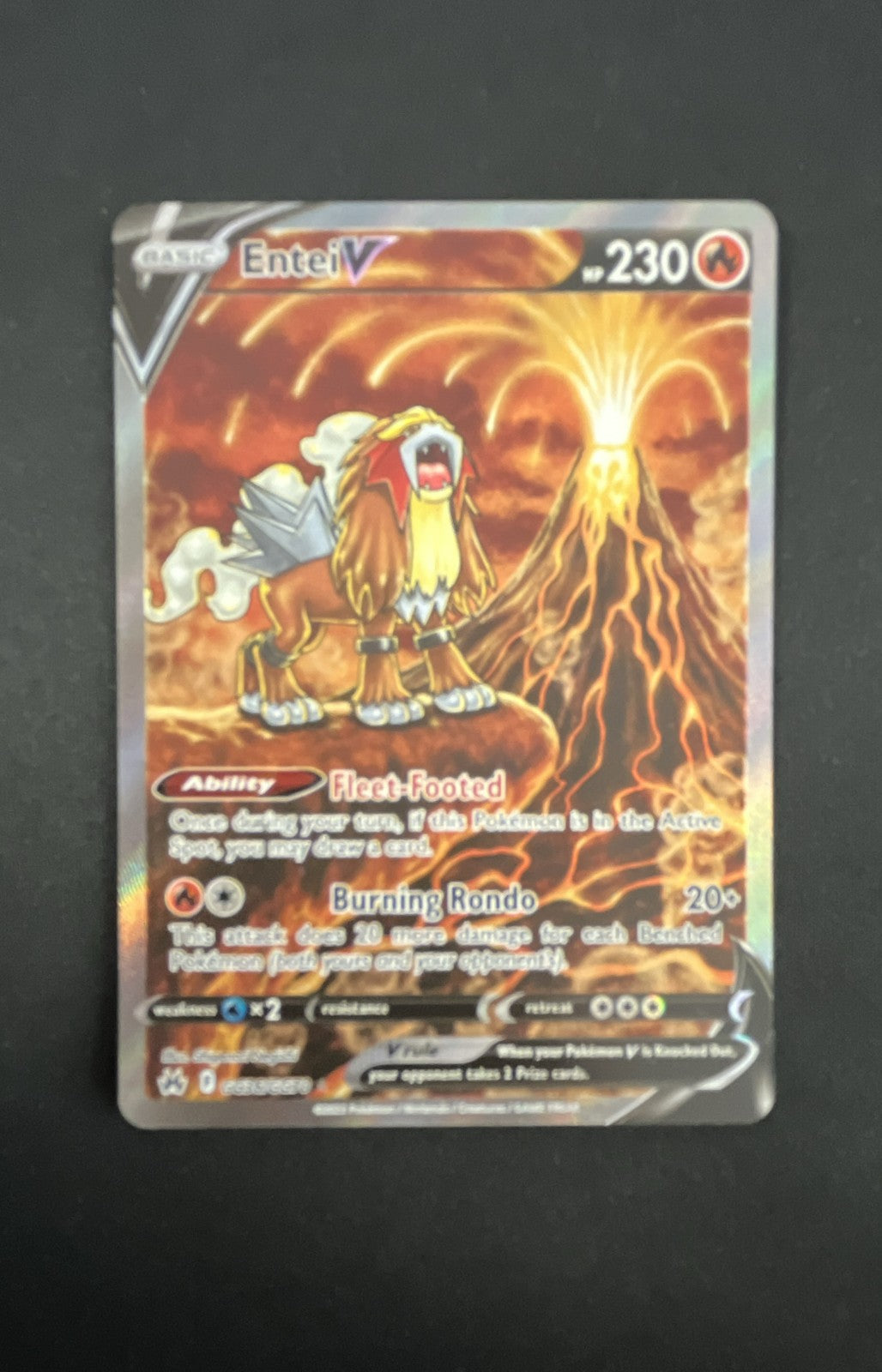 Entei V GG36/GG70 SWSH: Crown Zenith: Galarian Gallery Holo