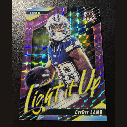 2025 Mosaic Light It Up Purple Mosaic #20 CeeDee Lamb Cowboys 11/49