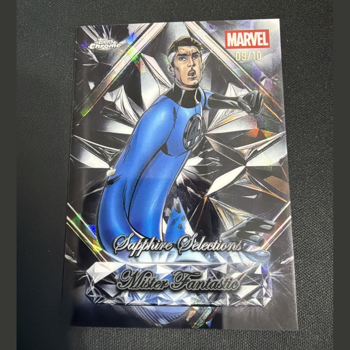 2025 Topps Chrome Sapphire Selections Mister Fantastic Black /10