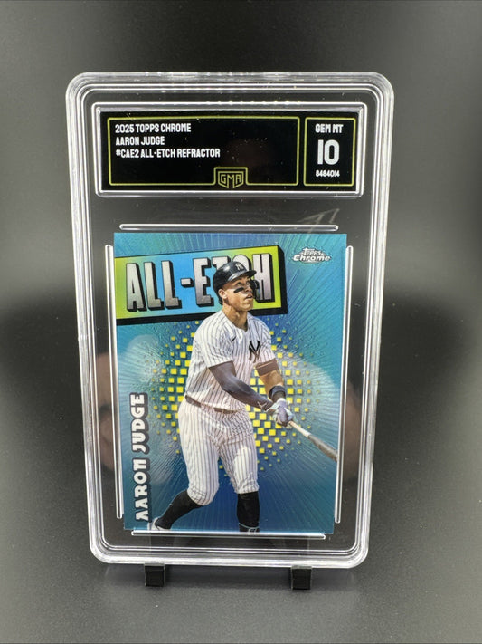 Aaron Judge ~ 2025 Topps Chrome All-Etch Refractor #CAE2 GMA 10